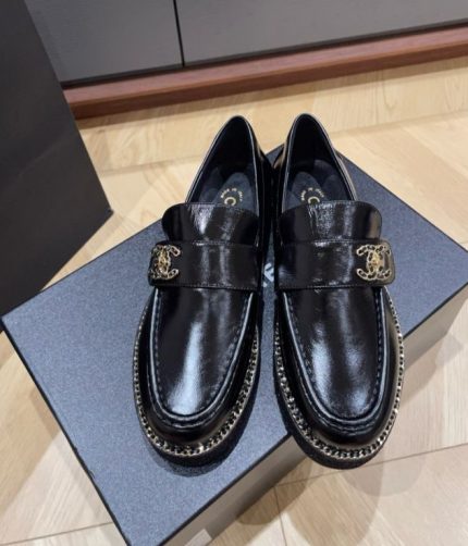 Chanel Moccasins Crumpled Lambskin